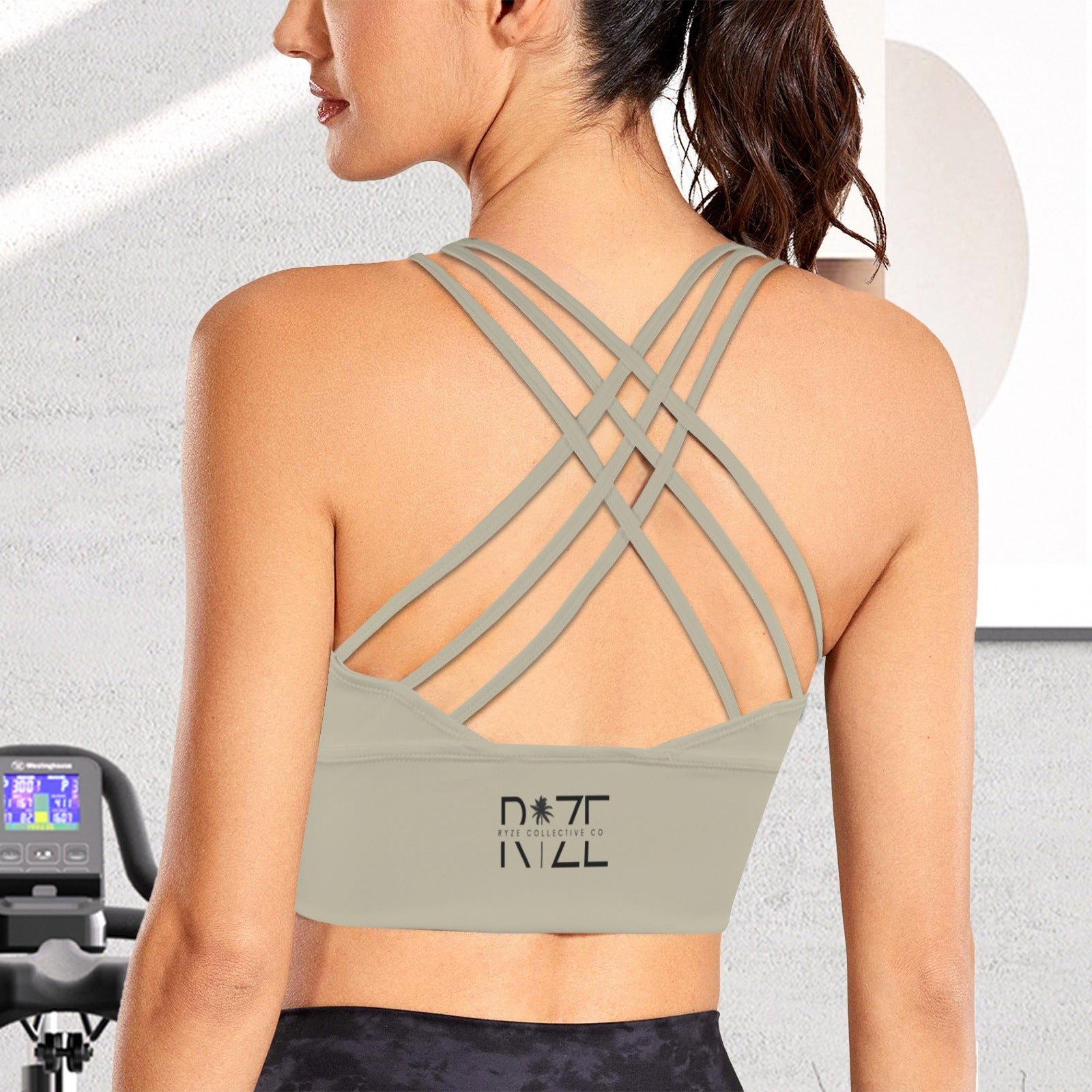 Crossback Yoga Tank- Sand
