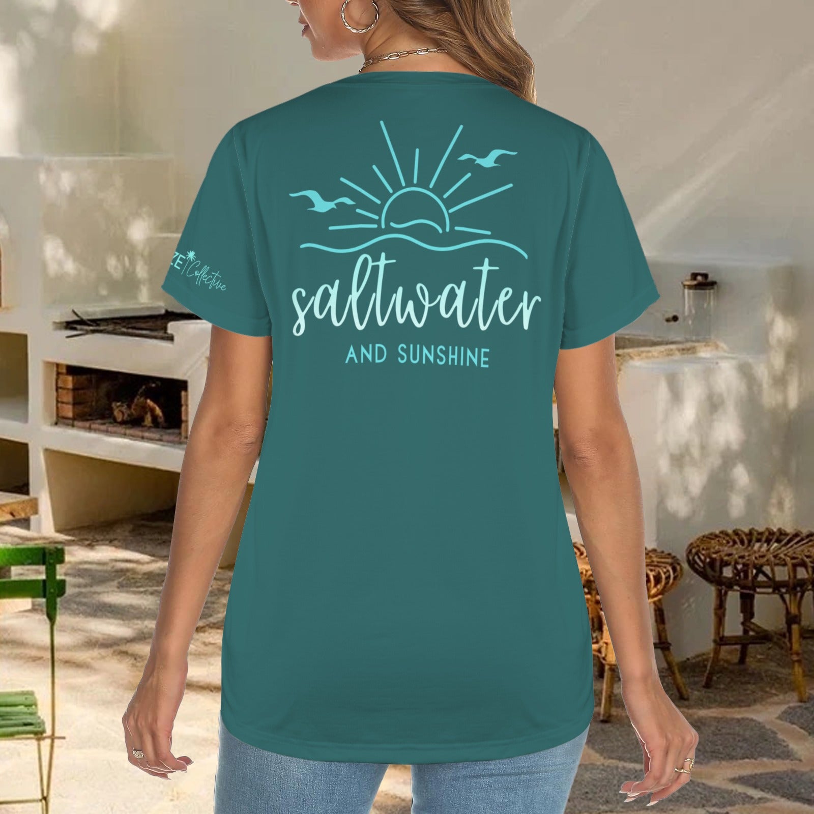 Saltwater Heals Everything- Teal