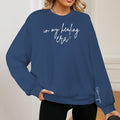 in my healing era Sweatshirt- Pacific Blu