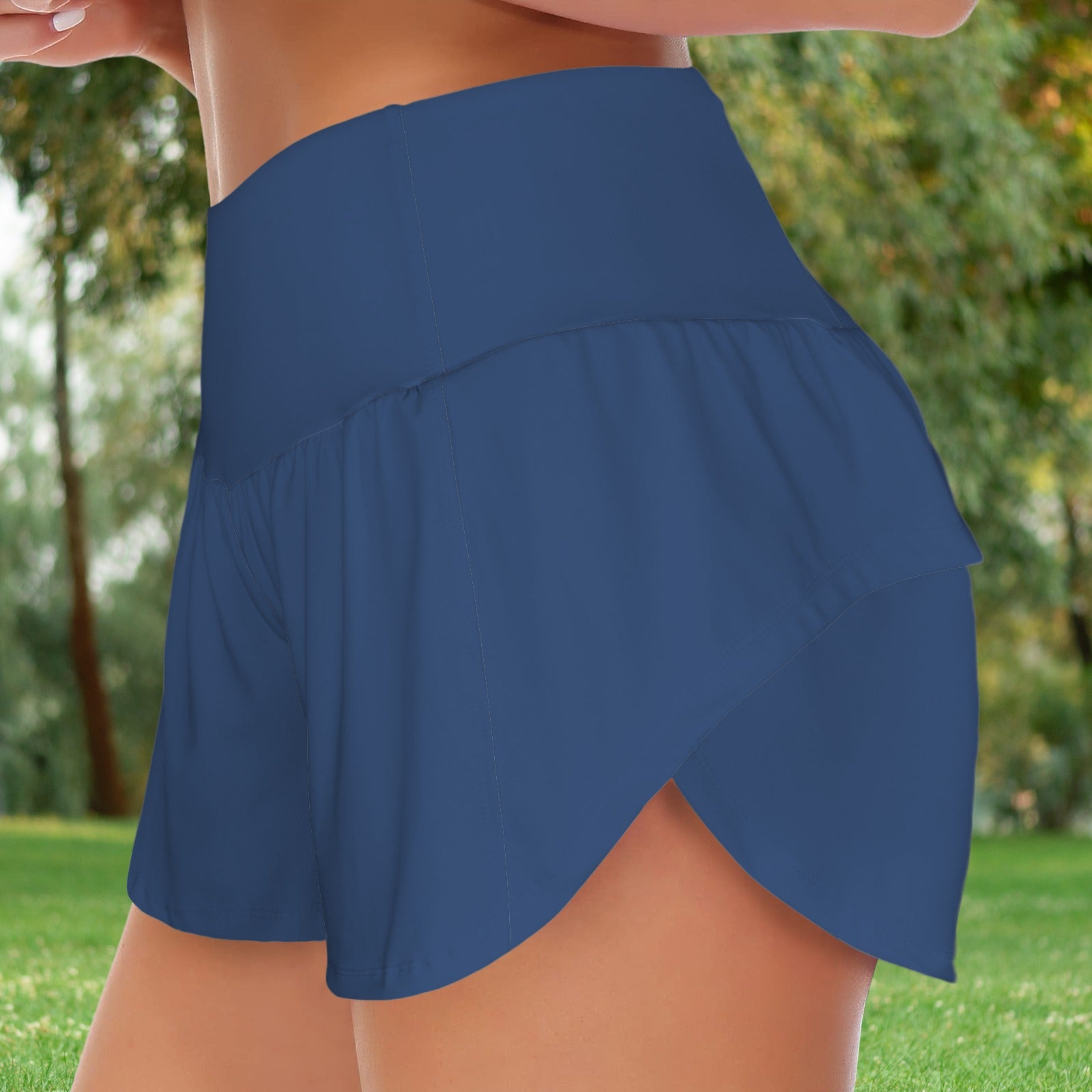 Women's Active Shorts- Pacific Blu