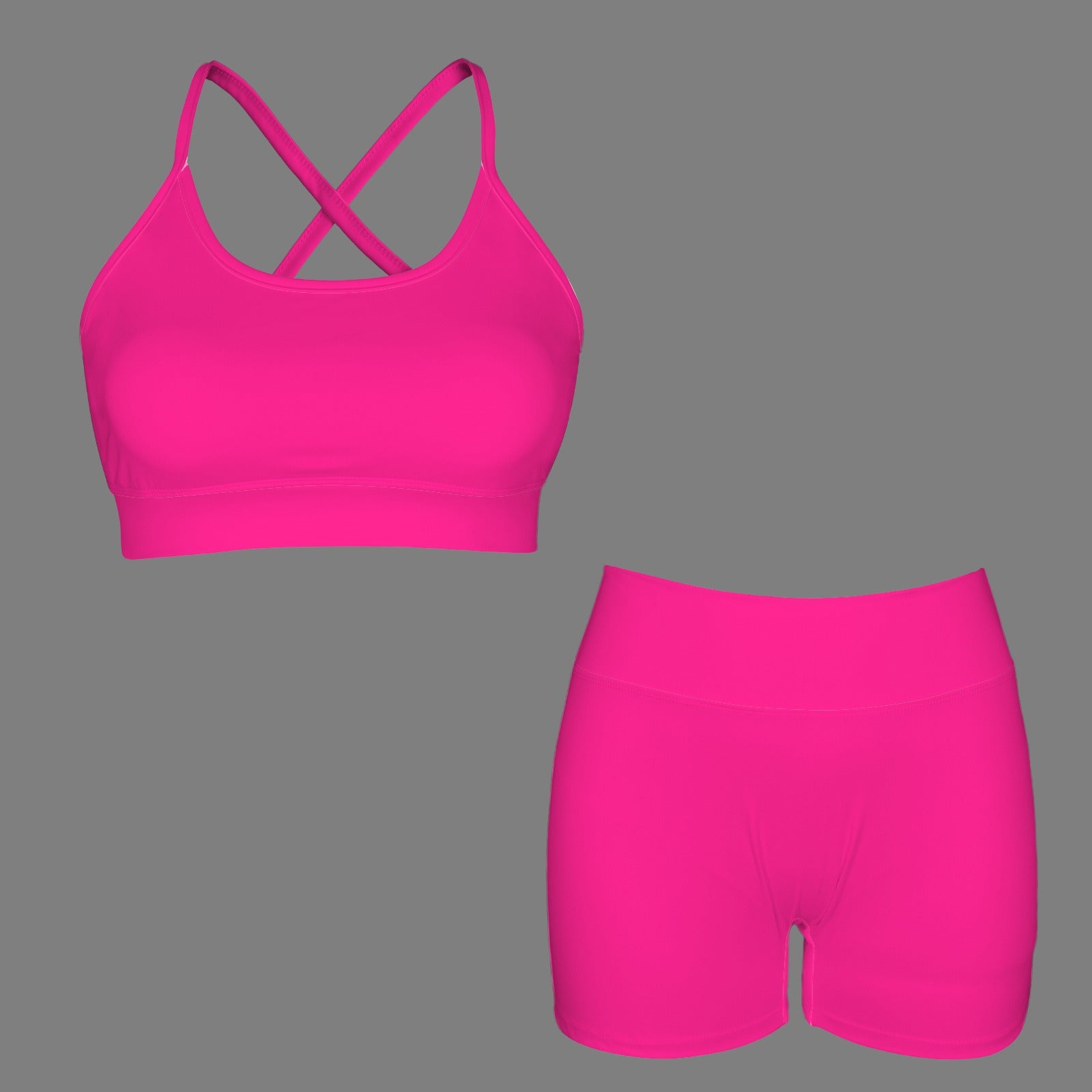 Women's Yoga Short Set- Watermelon