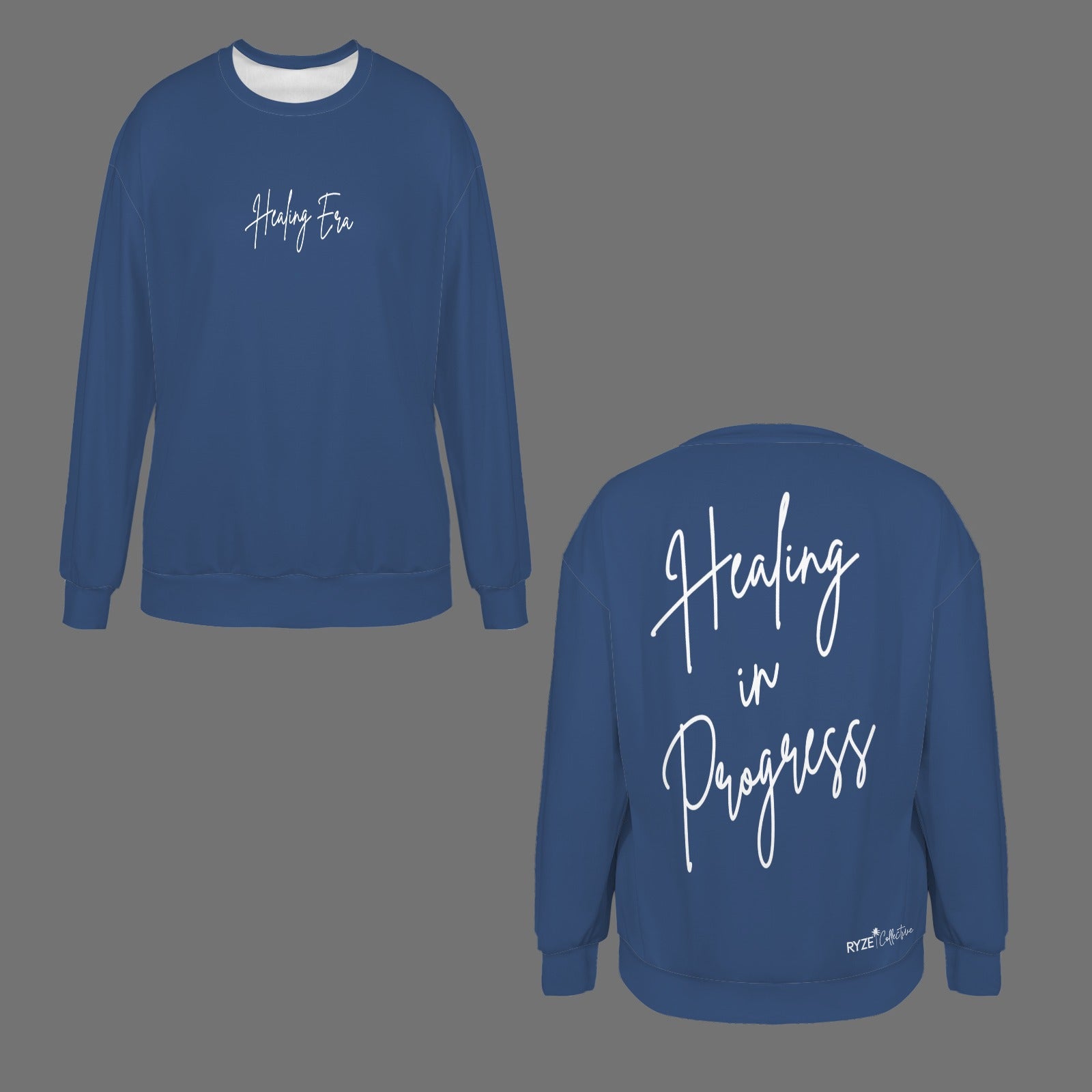 Healing in Progress Sweatshirt- Pacific Blu