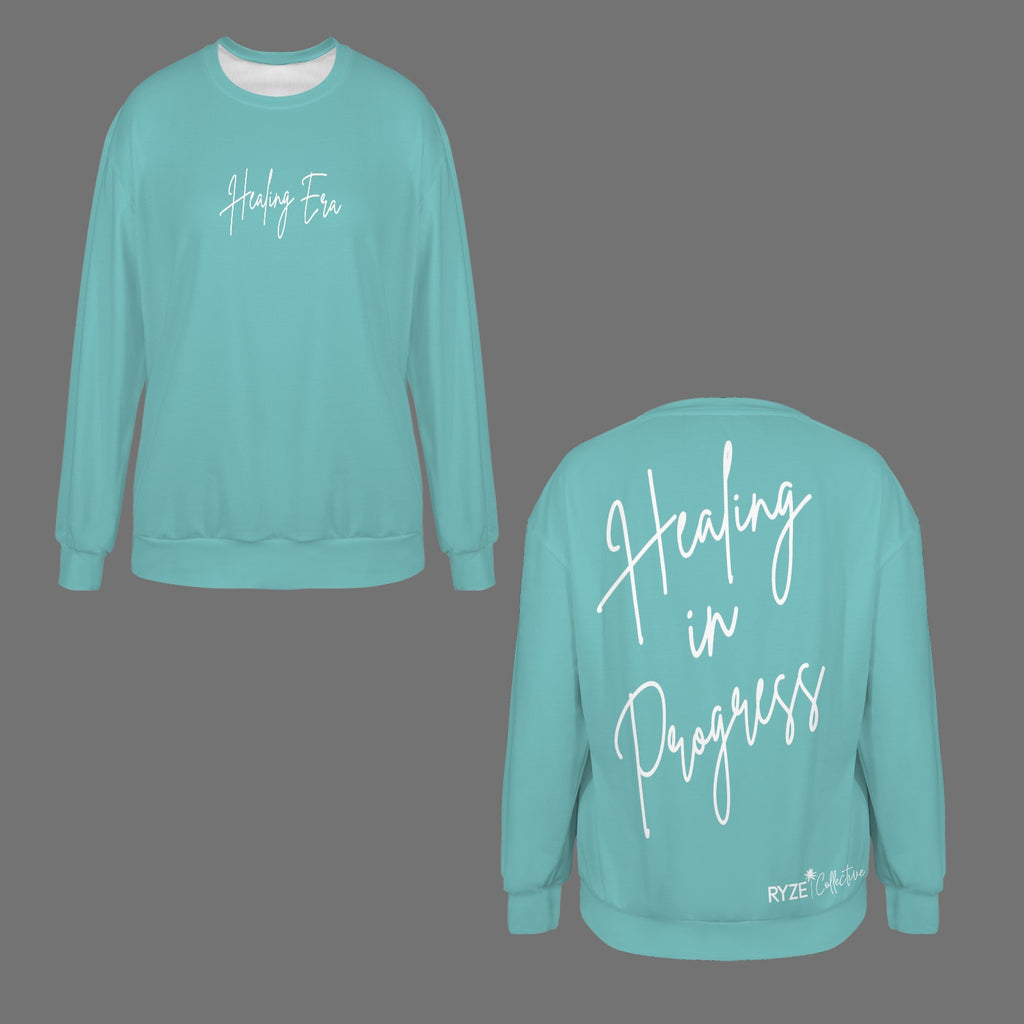 Healing in Progress Sweatshirt-  Aqua