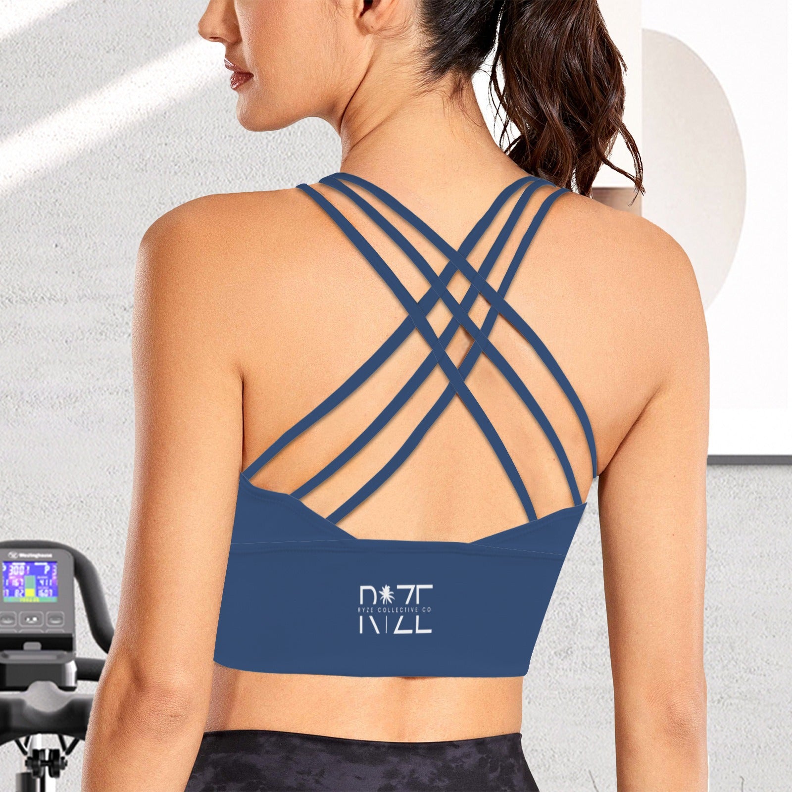 Crossback Yoga Tank- Pacific Blu