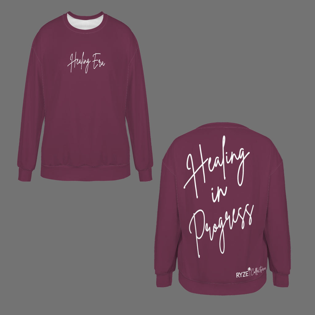 Healing in Progress Sweatshirt- Wine