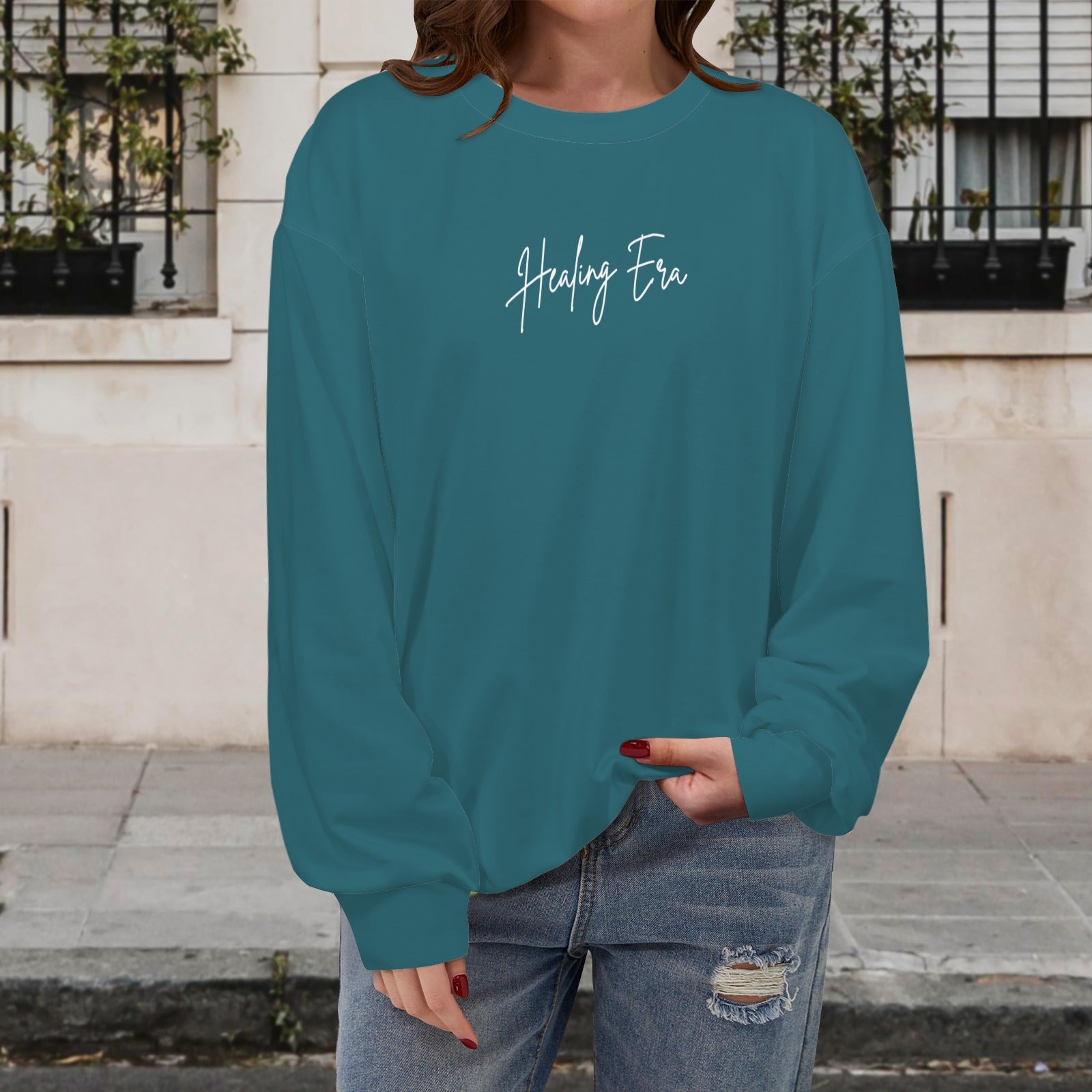 Healing in Progress Sweatshirt- Teal