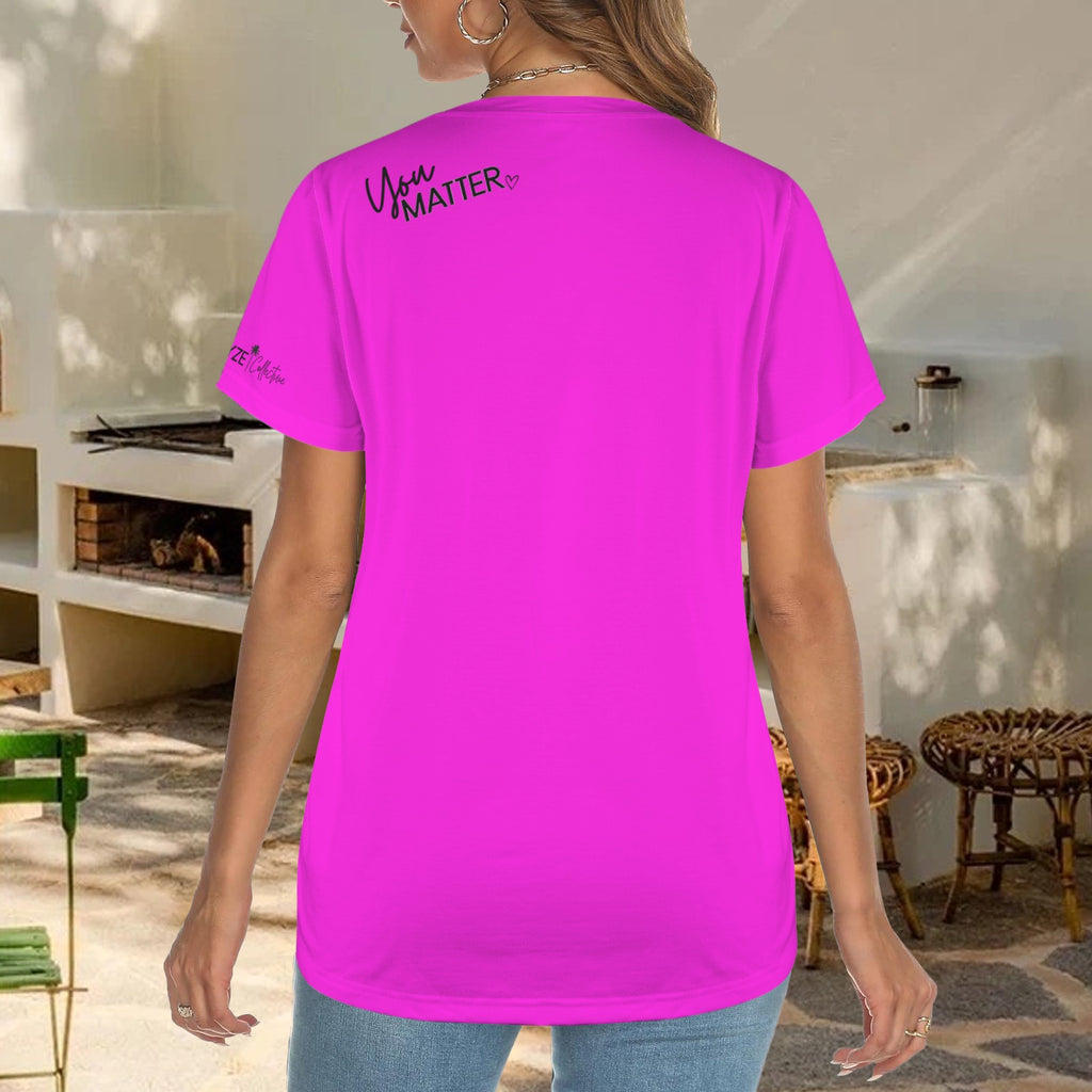 You Matter T-Shirt- electric pink