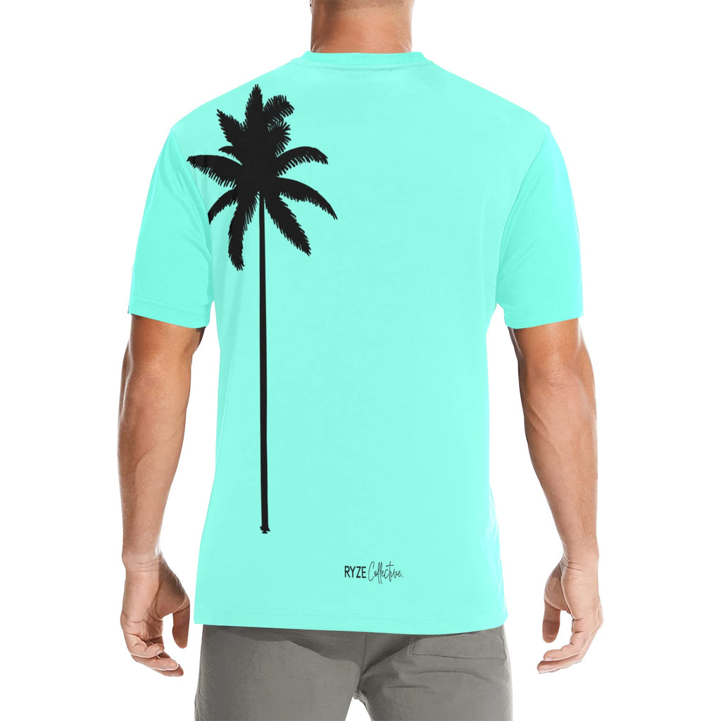 Palm Tree Tee- Mint