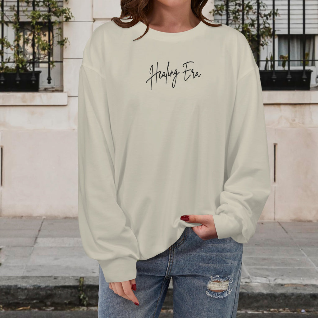 Healing in Progress Sweatshirt- White Sand