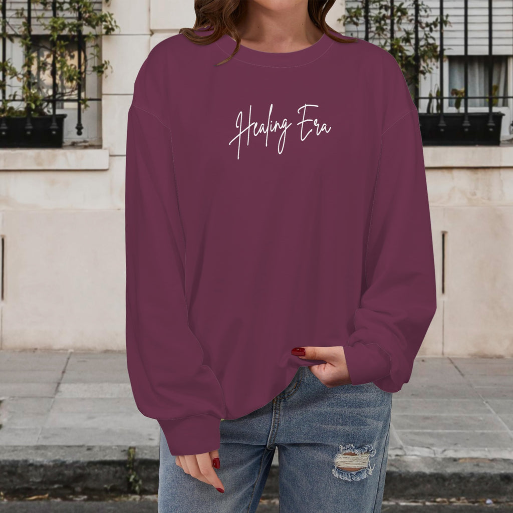 Healing in Progress Sweatshirt- Wine
