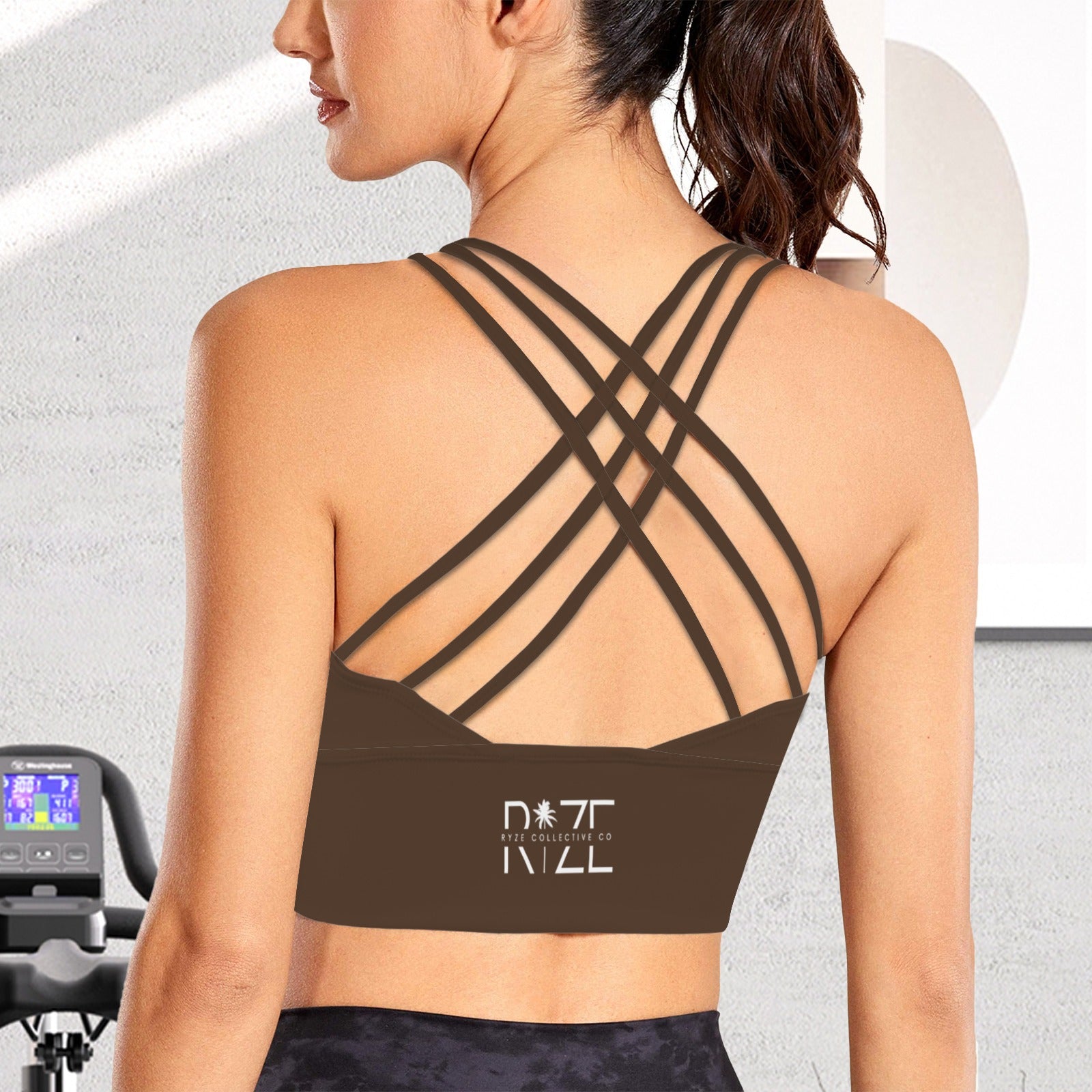 Crossback Yoga Tank- Chocolate