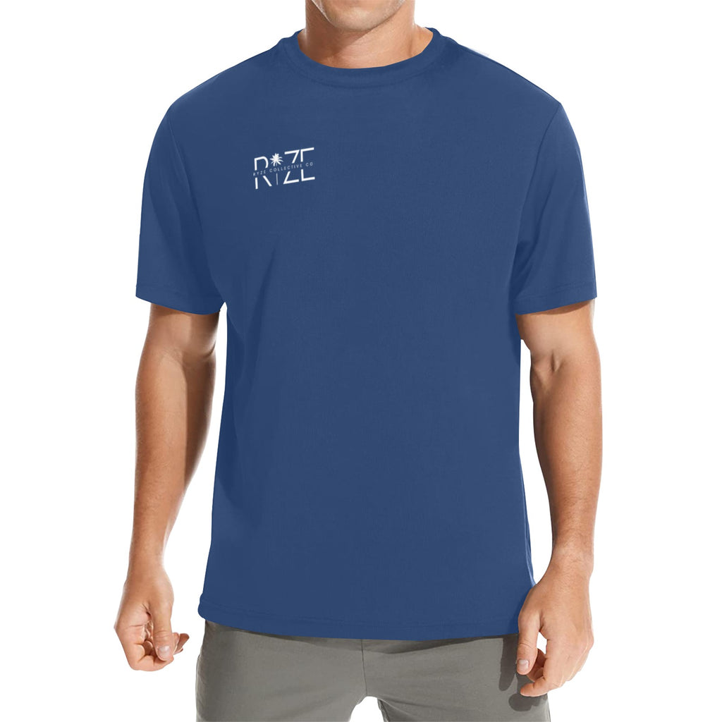 Palm Tree Tee- Navy
