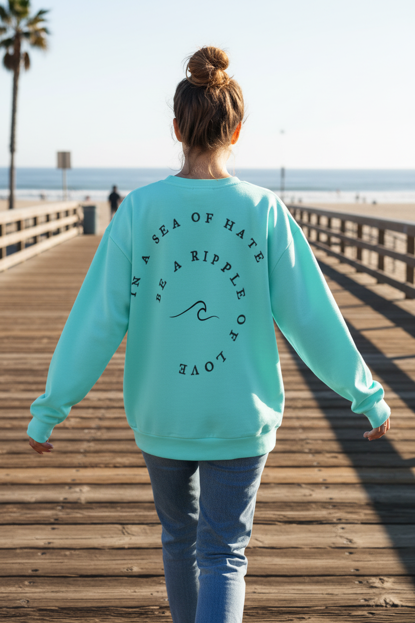 Be a Ripple of Love - Mint Back - Beach Boardwalk