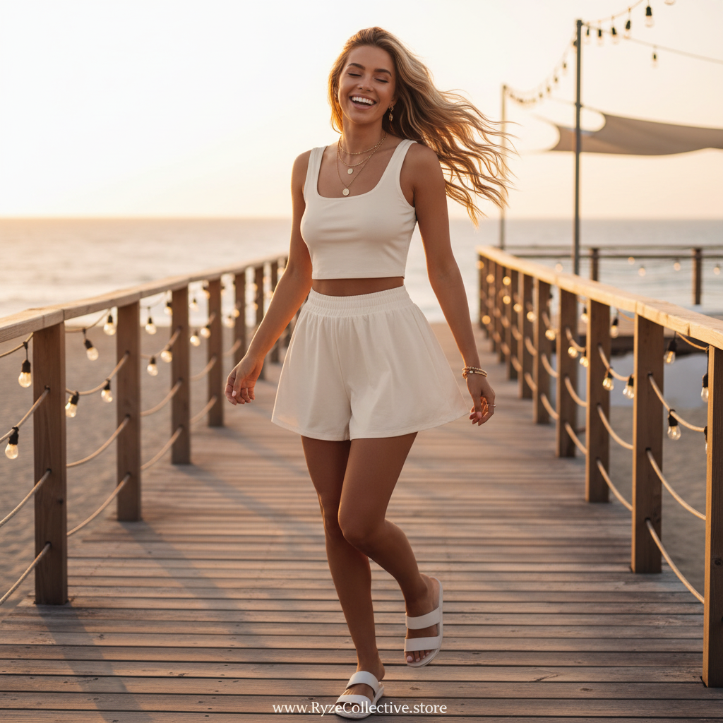 Beige Set — Boardwalk Twirl Square