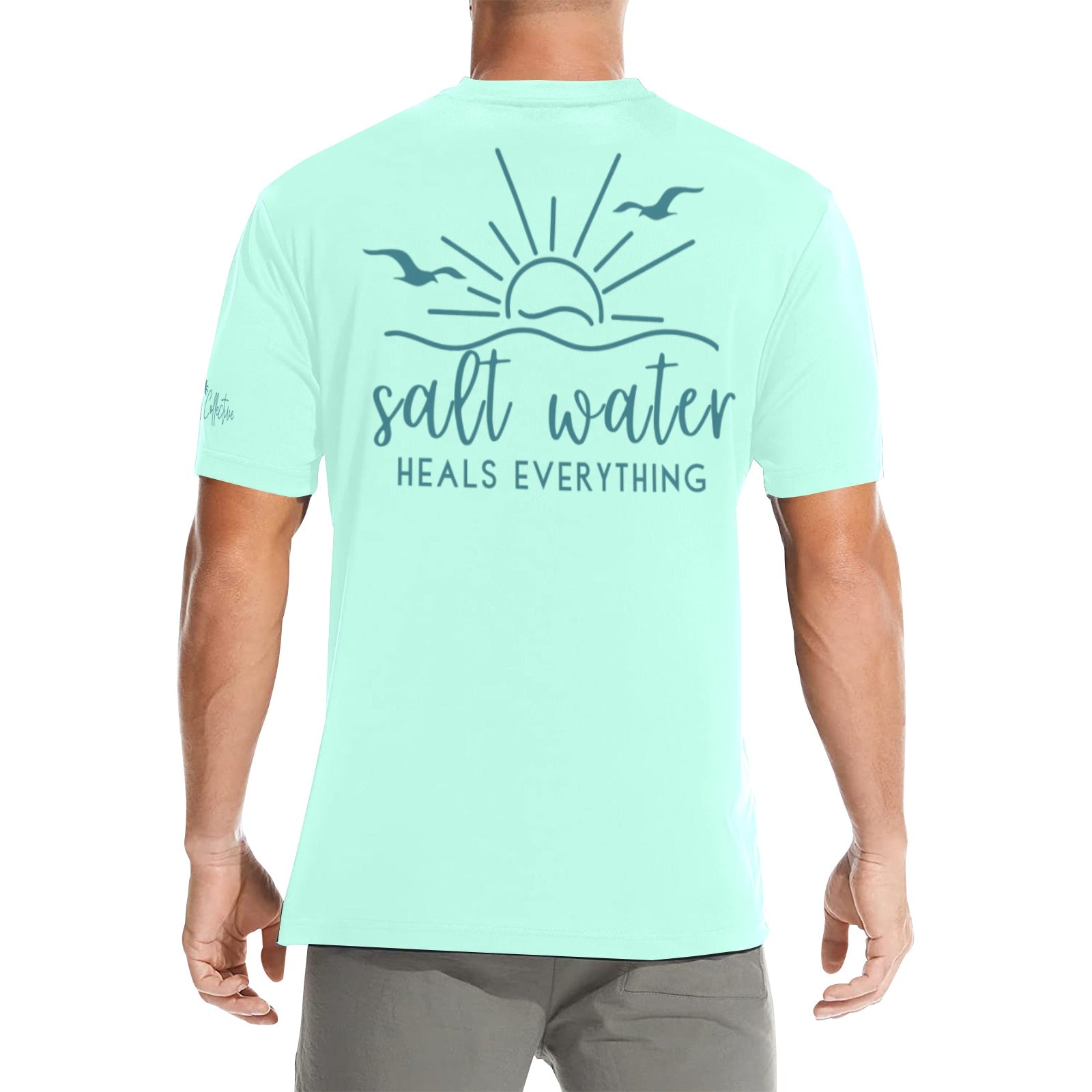 Saltwater Heals Everything  T-Shirt- Minty