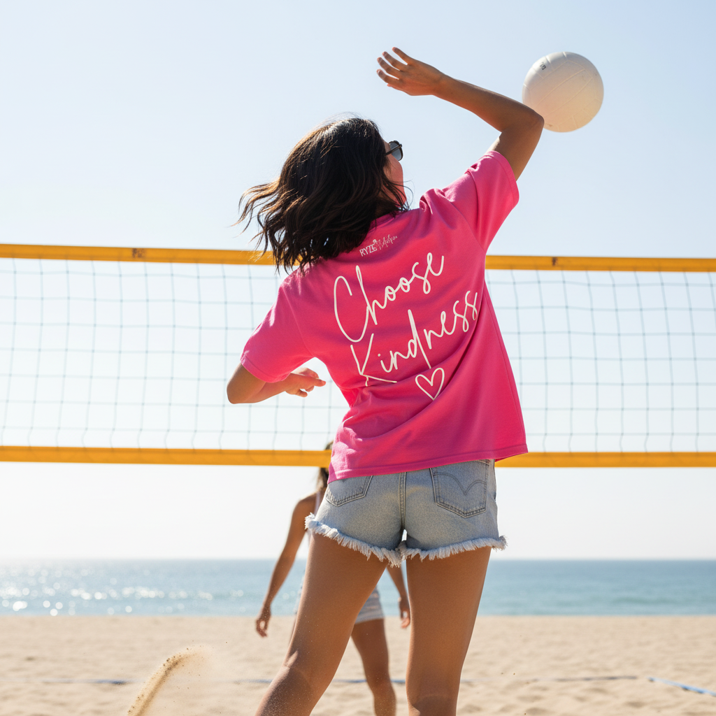 Choose Kindness Pink - Beach Volleyball