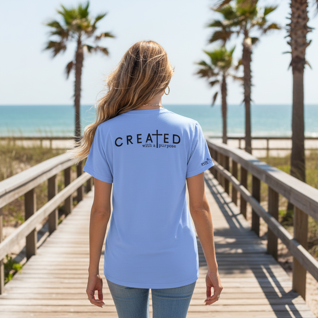 Created with a Purpose - Blue Candid Coastal