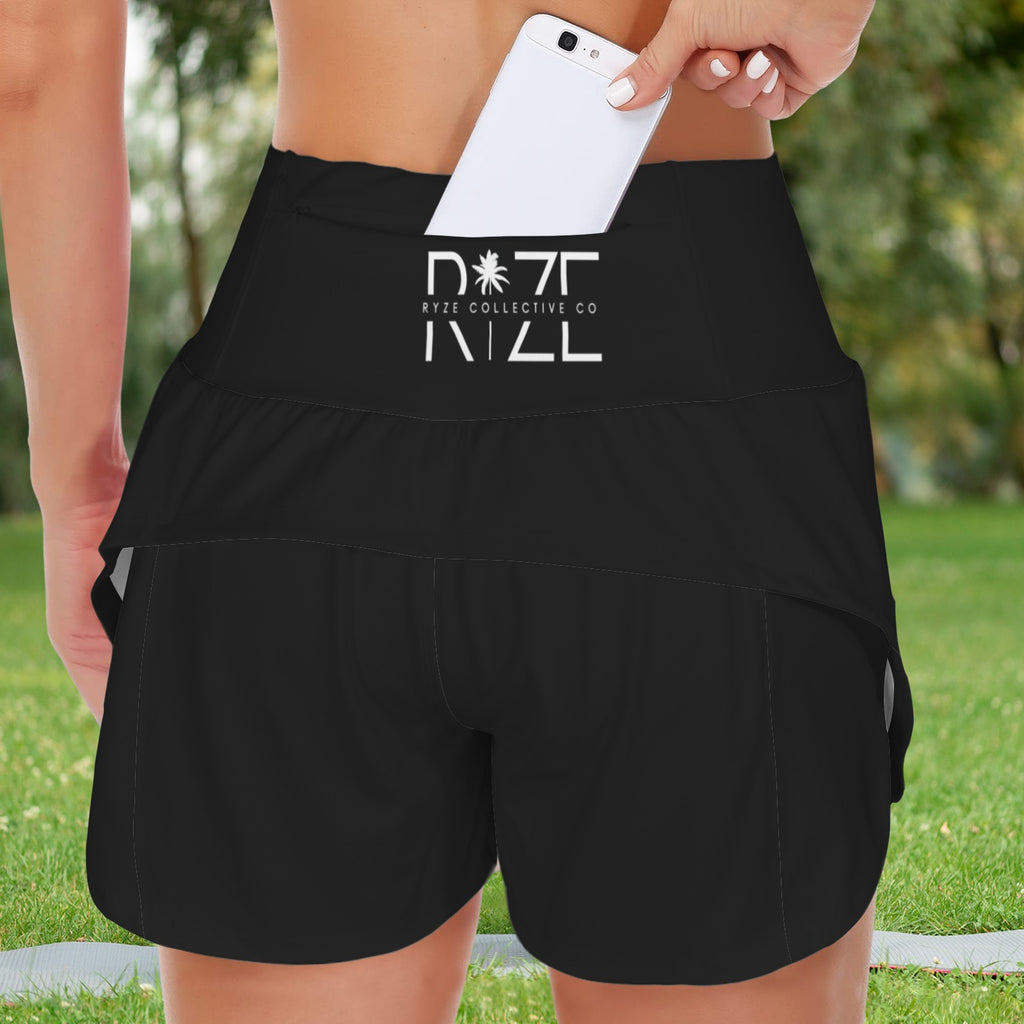 Women's Active Shorts- Midnight