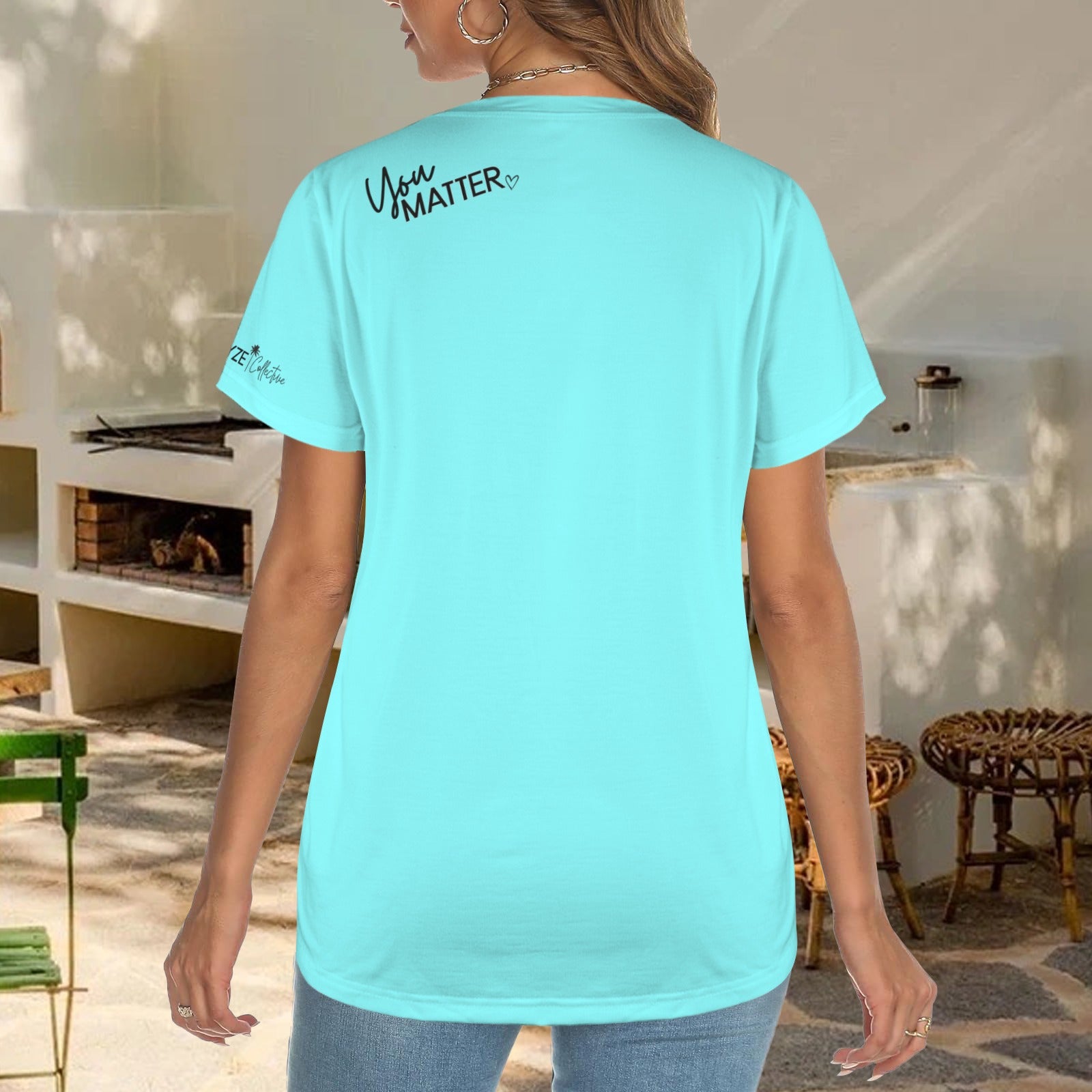 You Matter T-Shirt- Bali Blu