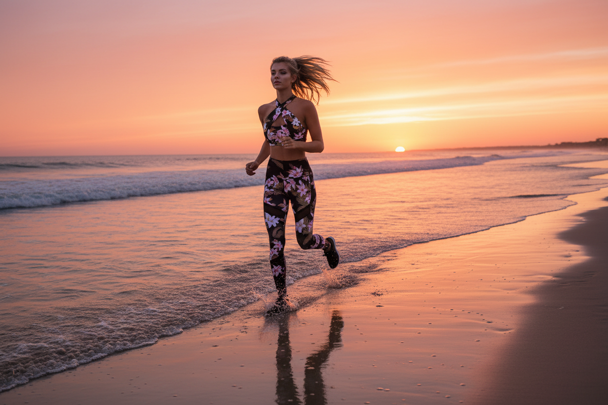 Tropical Cross Chest Yoga Set