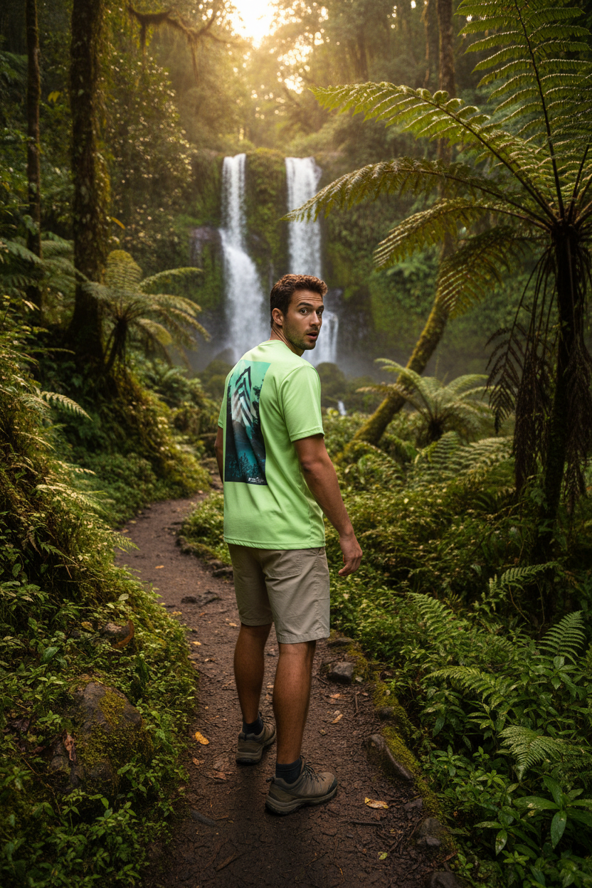 Frosty Lime Tee — Rainforest Back