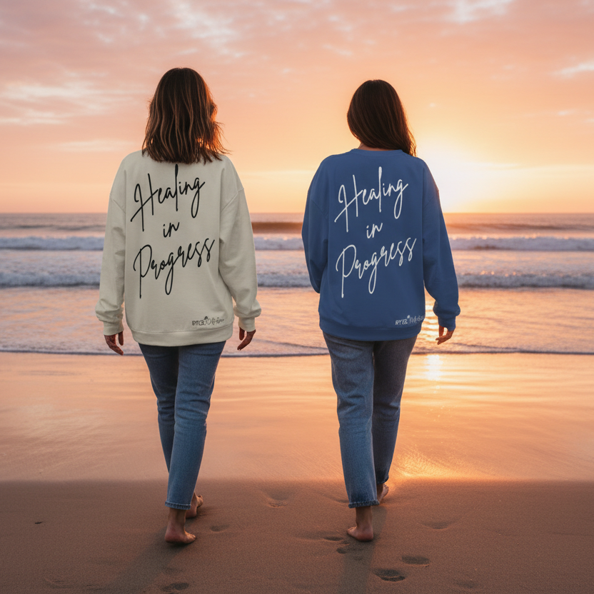 Healing in Progress - Backs to Camera Sunset