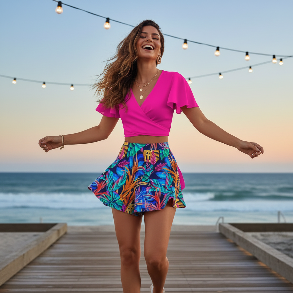 Hot Pink — Boardwalk Twirl Front