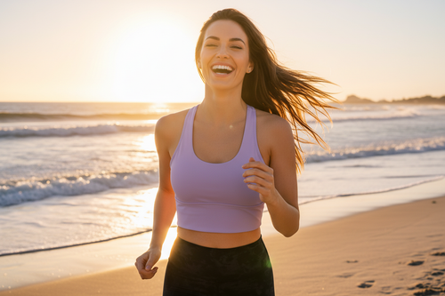 Lavender Bra - Beach Run No Logo Front