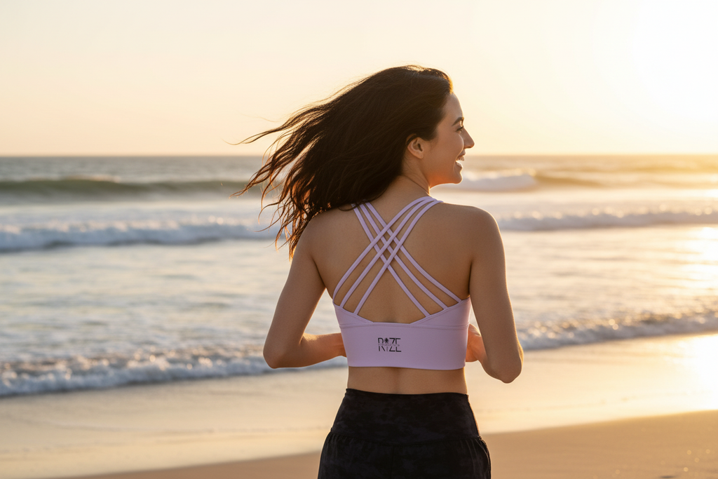 Lavender Strappy Bra - Beach Run Golden Hour