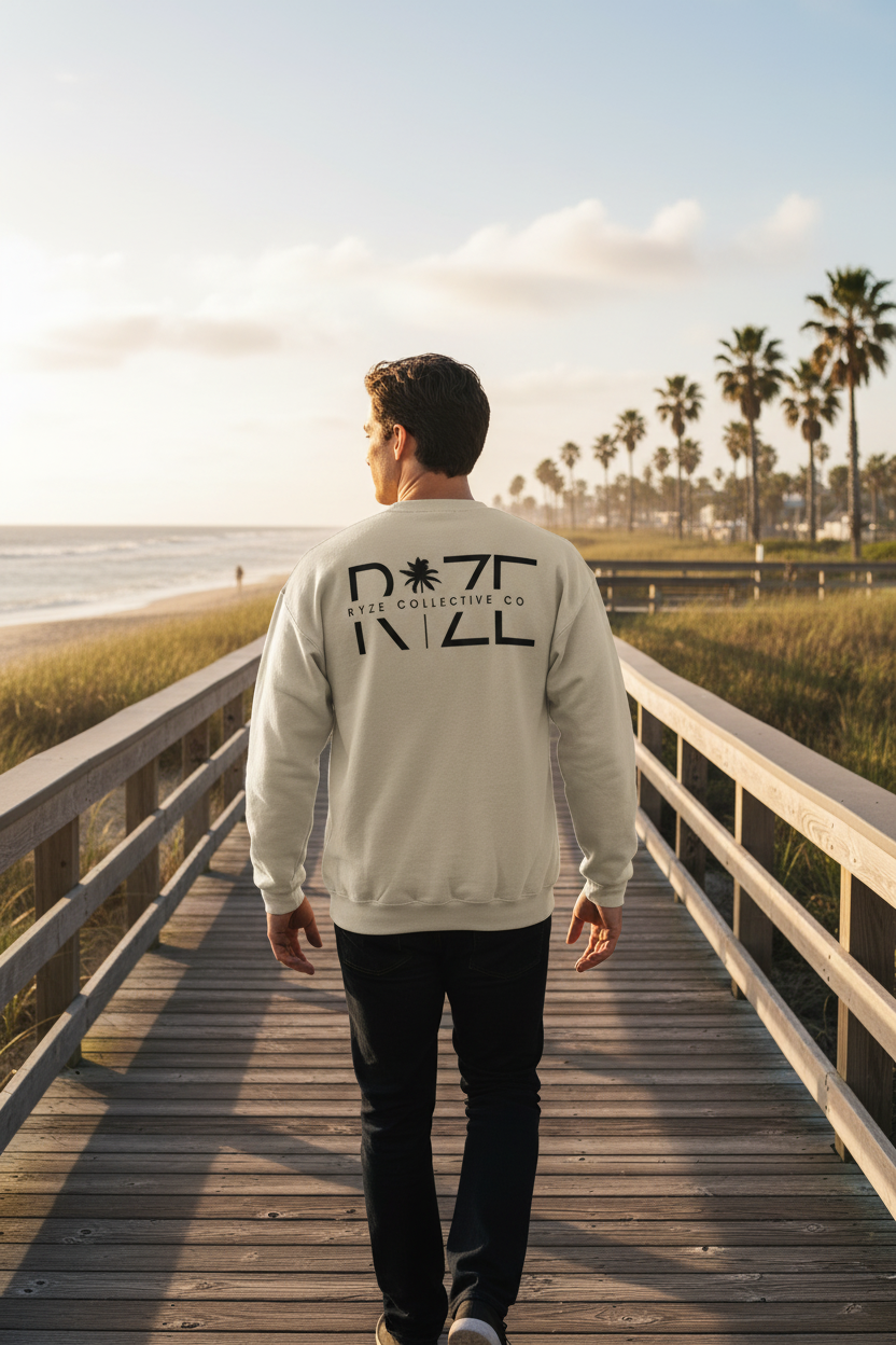 Sand Ryze Sweatshirt Back