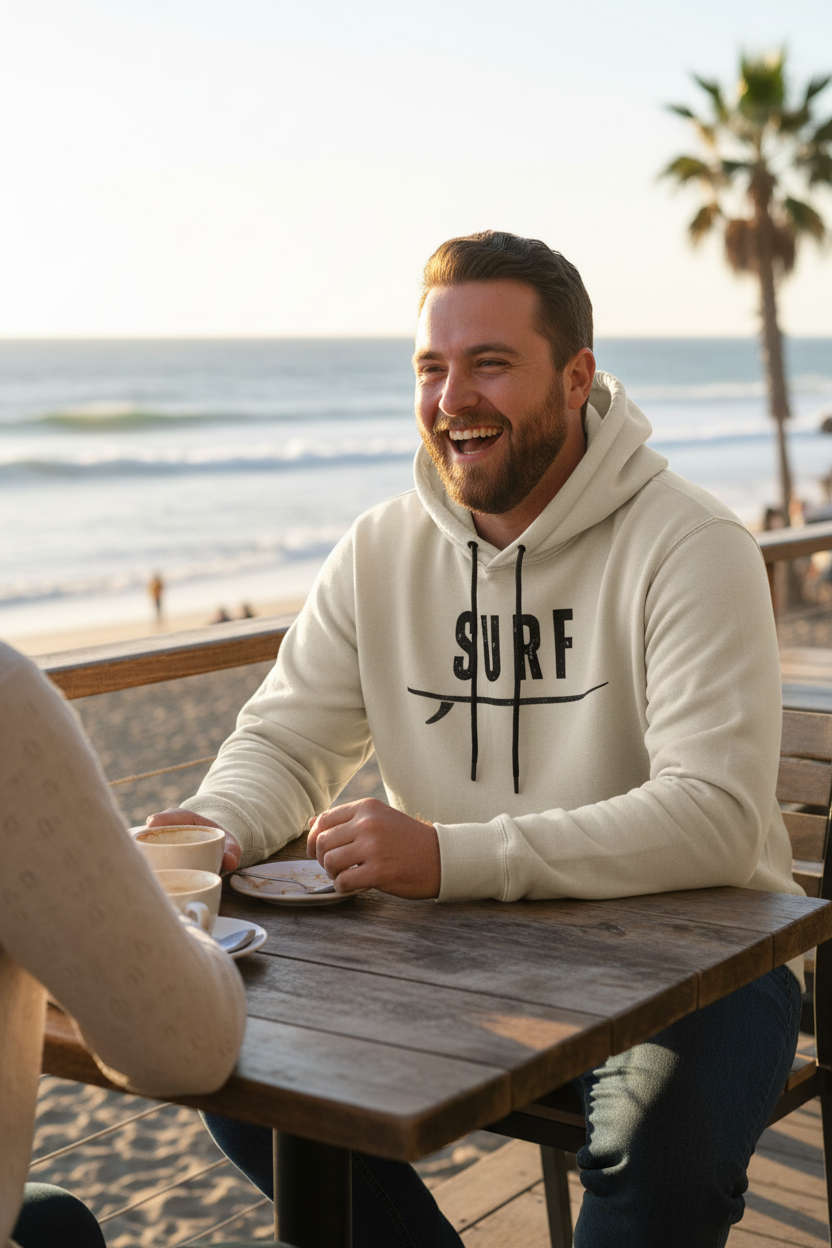 Sand SURF Hoodie - Beachside Café