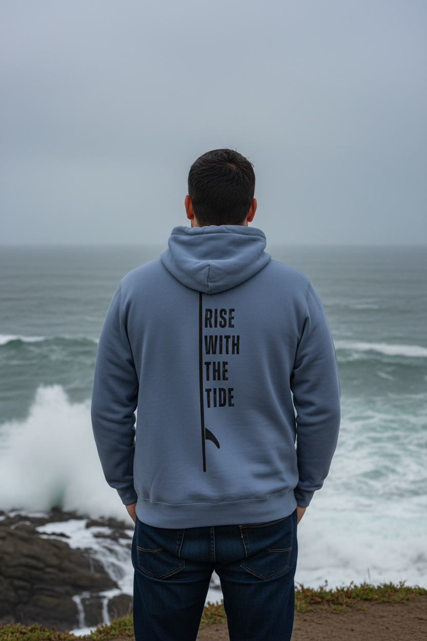 Slate Blue - Rise With The Tide Back - Coastal Cliff