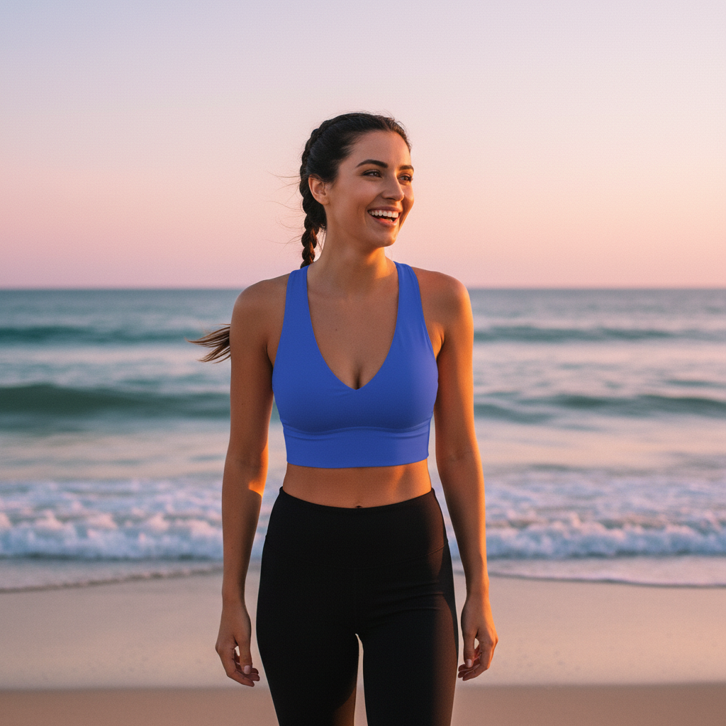 Sports Bra – Royal Blue Front