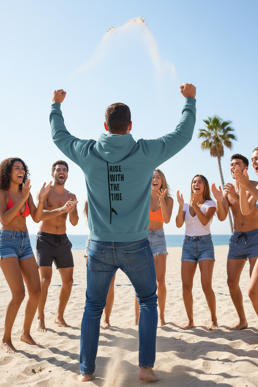Steel Blue - Rise With The Tide Back - Beach Volleyball Celebration