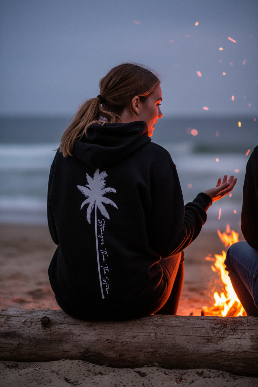 Stronger Than the Storm Palms Hoodie