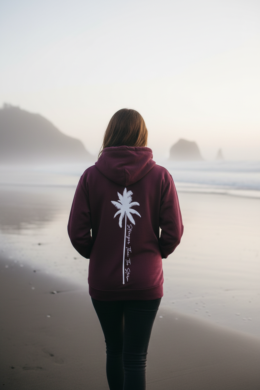 Stronger Than the Storm Palms Hoodie