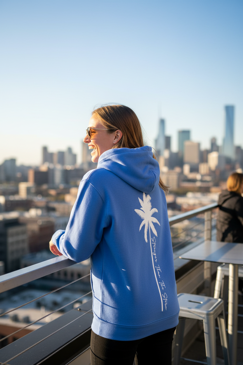 Stronger Than the Storm Palms Hoodie