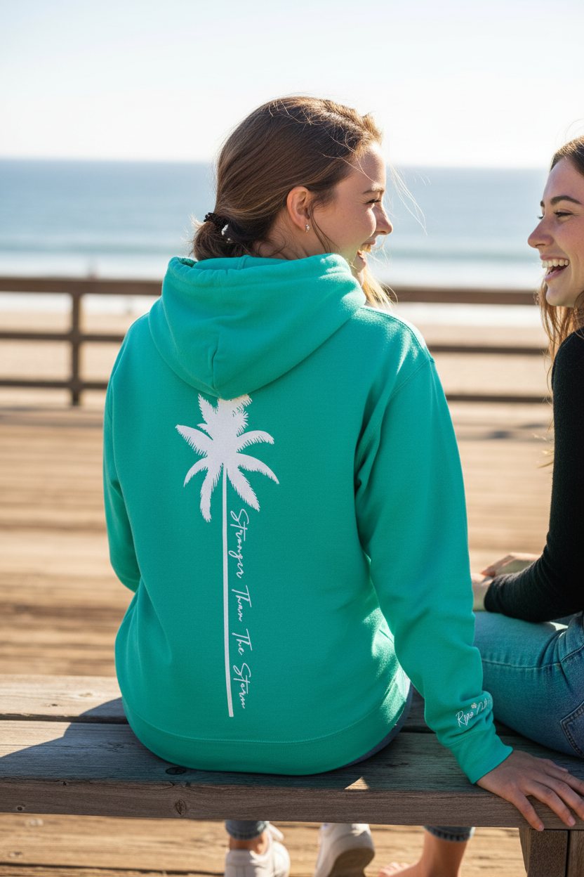 Stronger Than the Storm Palms Hoodie