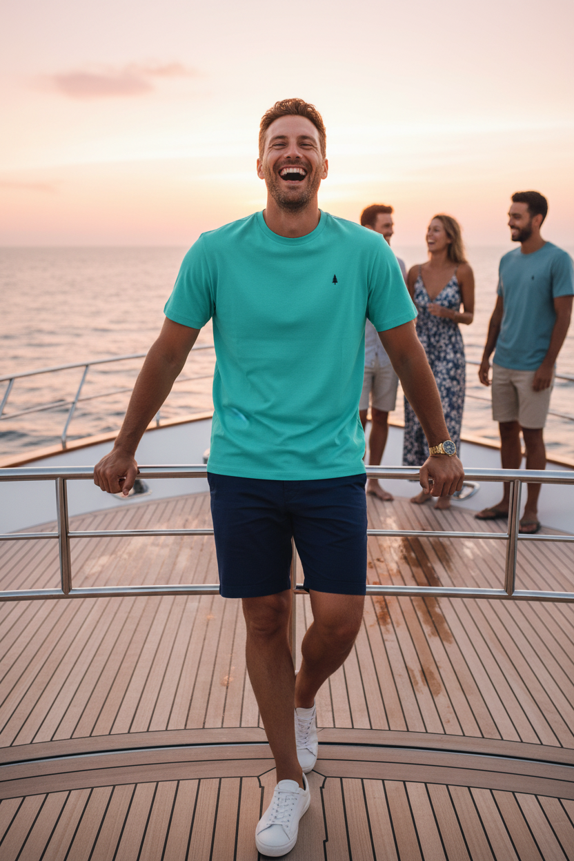 Teal Tee — Yacht Front
