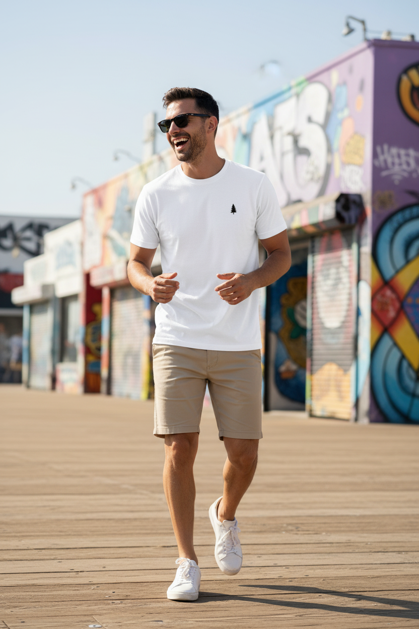 White Tee — Venice Beach Front